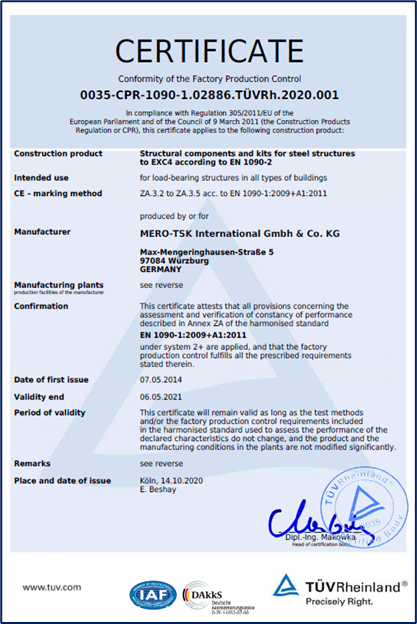 Beispielbild Certificate